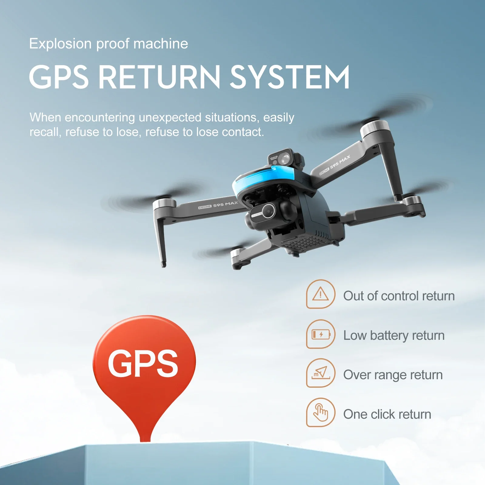 NEW S9S MAX MINI Drone 4K 2-Ax - Drone Gps Mount recension och pris