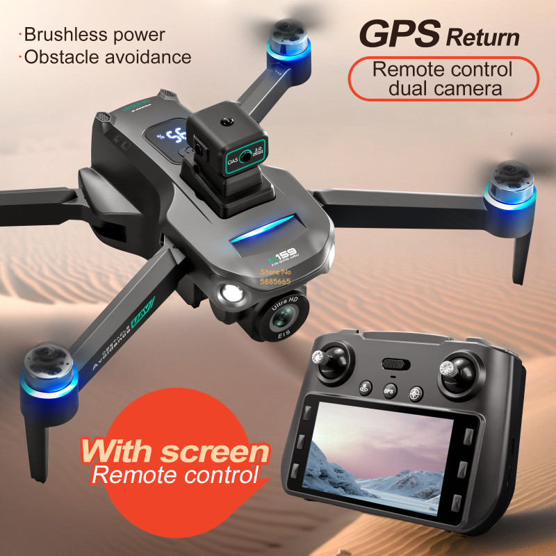 8K Dual Camera 5G WIFI FPV Rem - Drone Gps Module recension och pris