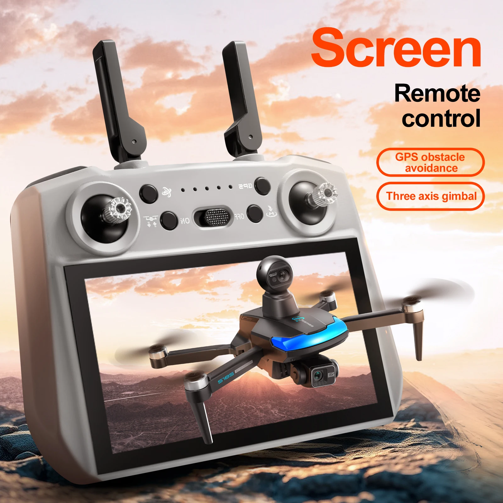 S185 Professional Drone 2.7K H - Drone Gps Mount recension och pris