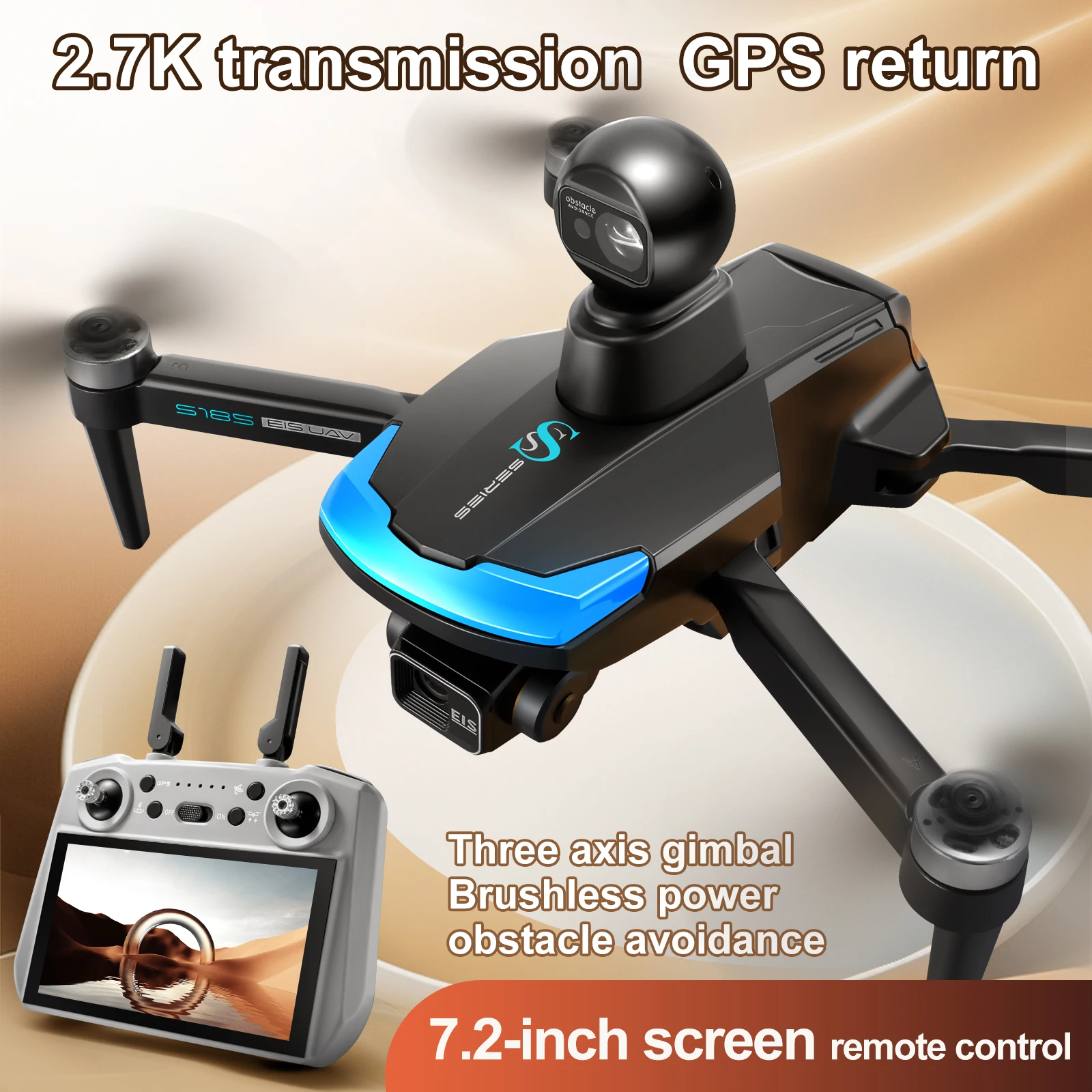 S185 Professional Drone 2.7K H - Drone Gps Mount recension och pris