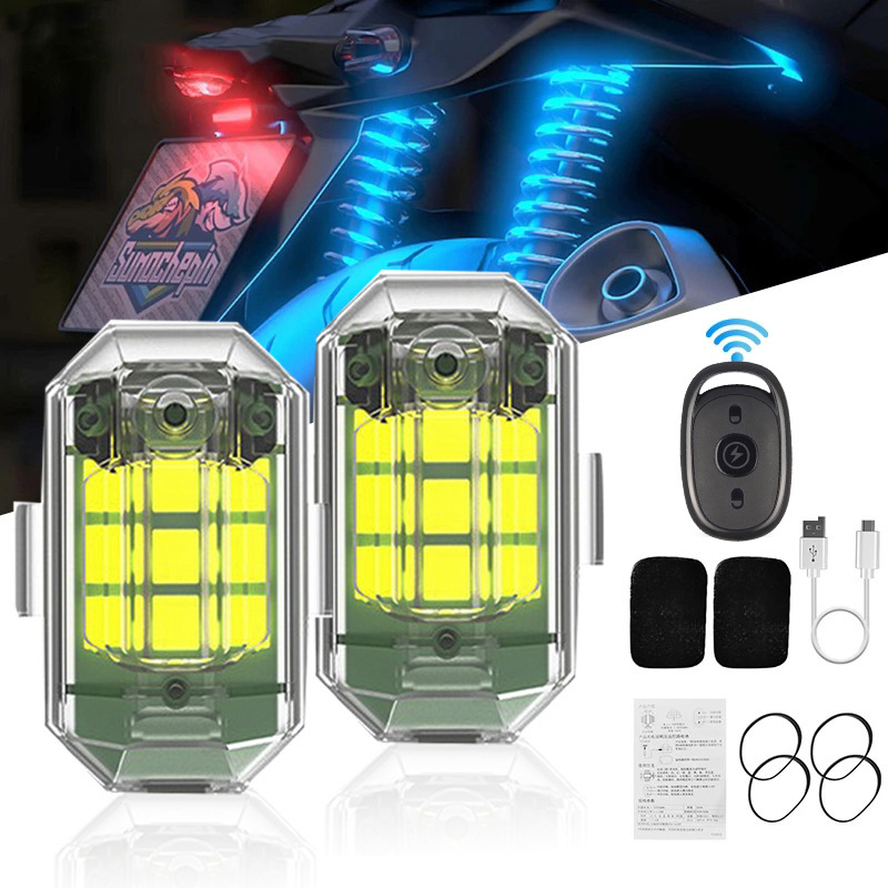 1/2/4Pc Remote Motorcycle Ligh - Drone Led Light recension och pris