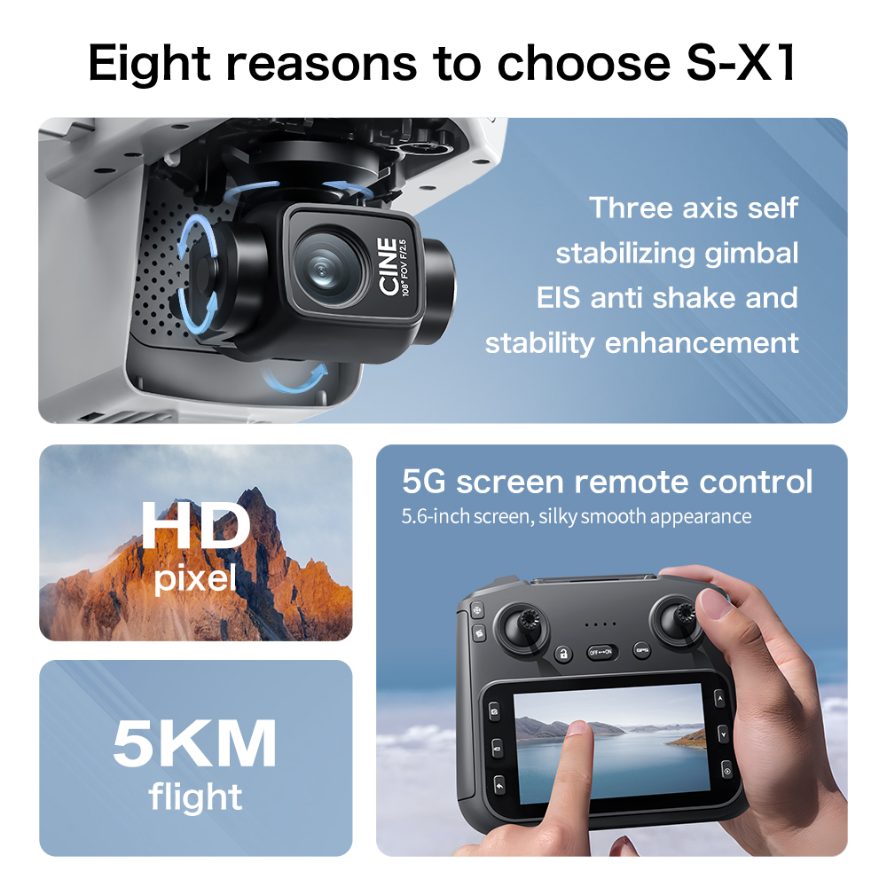 Top Deal S-X1 MAX GPS Drone 3  - Drone Gps Mount recension och pris